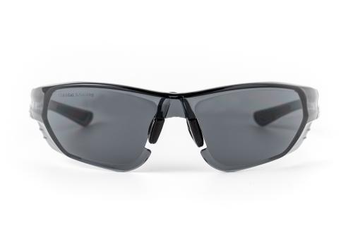 Product image on white background of  ASW SGA WEDGETAIL SMOKE AF F-1 Plastic from the Prescription Safety Glasses (Frame and Lens Package) collection by PSG Eyewear