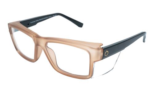 Product image on white background of Ugly Fish Jackal-S RS400S FBRC Angle 3 Plastic from the Prescription Safety Glasses (Frame and Lens Package) collection by PSG Eyewear