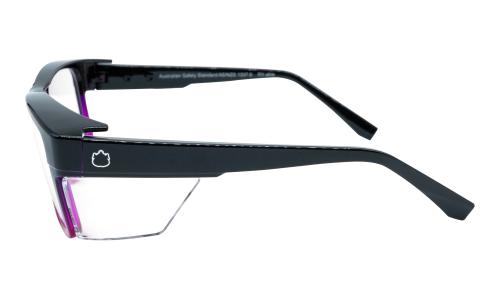 Product image on white background of Ugly Fish Jackal-S RS400S GPC Angle 2 Plastic from the Prescription Safety Glasses (Frame and Lens Package) collection by PSG Eyewear