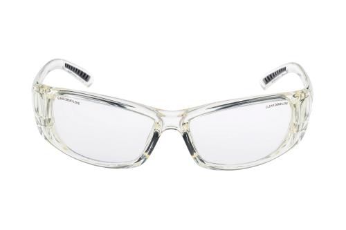 Product image on white background of WEP SAFETY NEO Clear 1 Plastic from the Prescription Safety Glasses (Frame and Lens Package) collection by PSG Eyewear