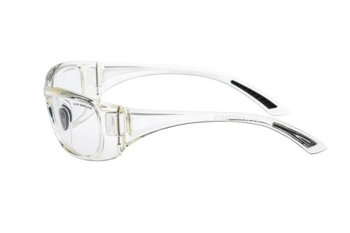 Product image on white background of WEP SAFETY NEO Clear 3 Plastic from the Prescription Safety Glasses (Frame and Lens Package) collection by PSG Eyewear