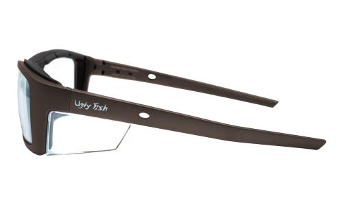 Product image on white background of Ugly Fish Taipan RS9002 BR.C Angle 2 Plastic from the Prescription Safety Glasses (Frame and Lens Package) collection by PSG Eyewear