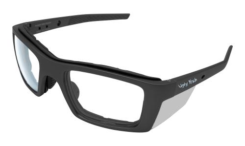 Product image on white background of Ugly Fish Taipan RS9002 MBLSM.C Angle 3 Plastic from the Prescription Safety Glasses (Frame and Lens Package) collection by PSG Eyewear