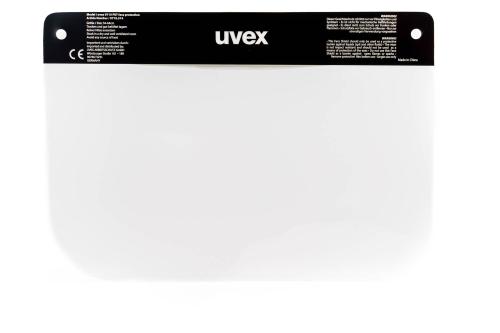 Product image on white background of WEP UVEX FACESHIELD DISPOSABLE F PET from the Prescription Safety Glasses (Frame and Lens Package) collection by PSG Eyewear